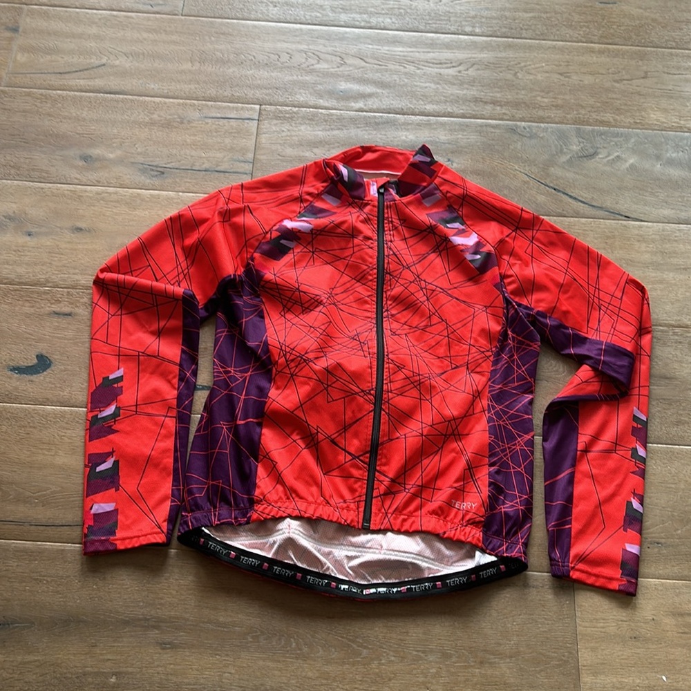 Terry Women’s Red & Purple Cycling Jacket